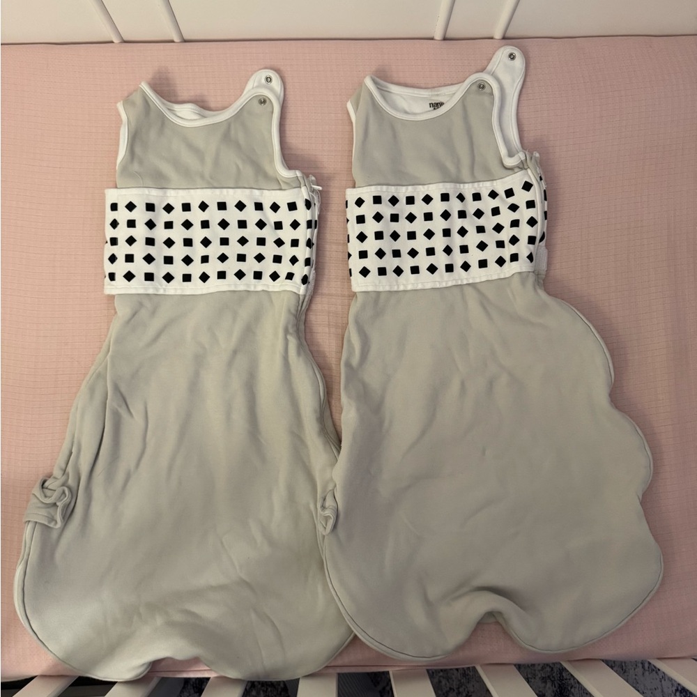 Two Nanit Sleep Sacks in 6-12 Month